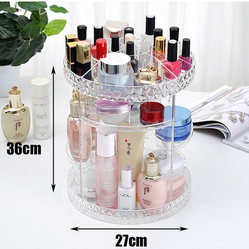 360° Rotation Makeup Organizer
