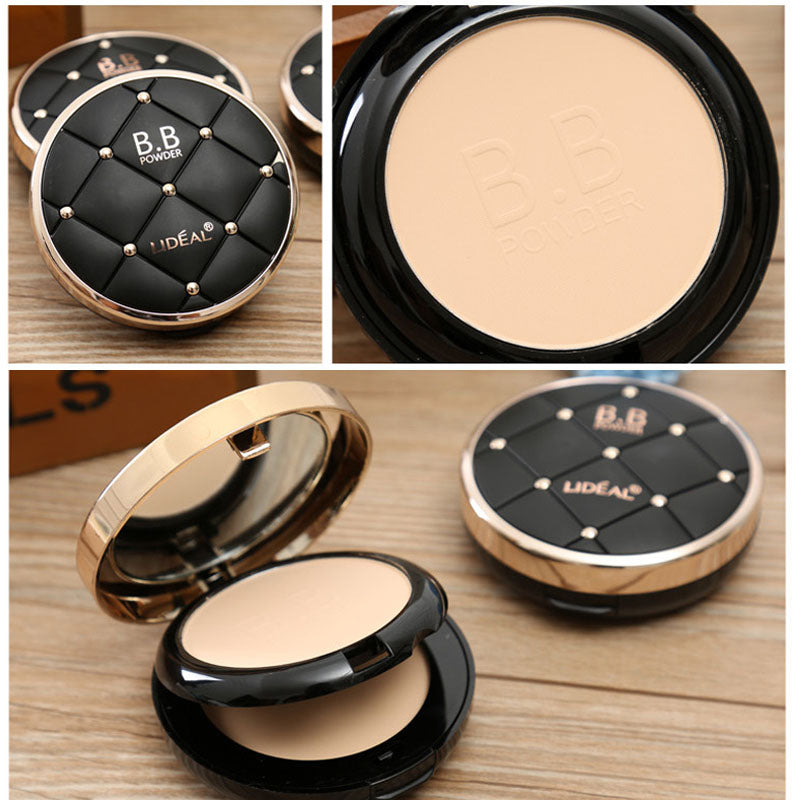 Luxury Makeup Mineral Foundation 2 Layer Waterproof Whitening Brighten Face Matte Powder Palette Contouring Makeup