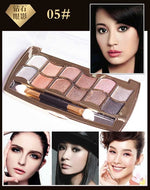 Professional Eye Makeup 12 Colors Eyeshadow Palette Gold Smoky Cosmetics Makeup Palette Diamond Bright Glitter Eye Shadow