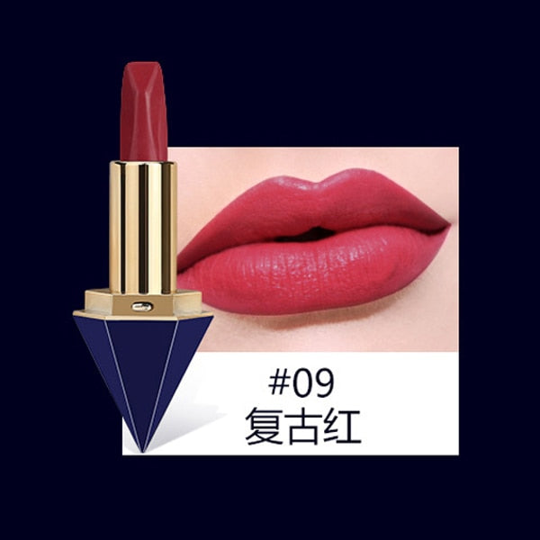 New Lipstick Luxury Makeup Lip Kit Pigments Long Lasting Waterproof Diamond Brand Makeup Red Lipstick Matte
