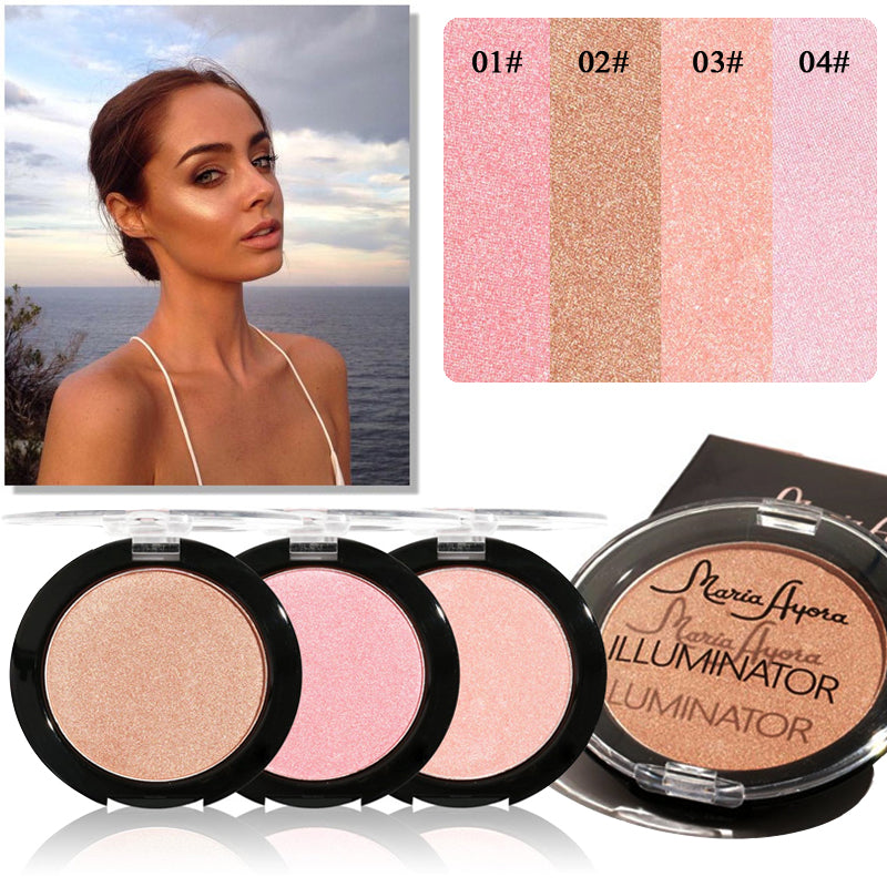 Brand Makeup 2017 New Highlighters Face Cosmetics Brighten Pink Gold Minerals Shimmer Powder Highlighter Glow Contour Makeup Kit