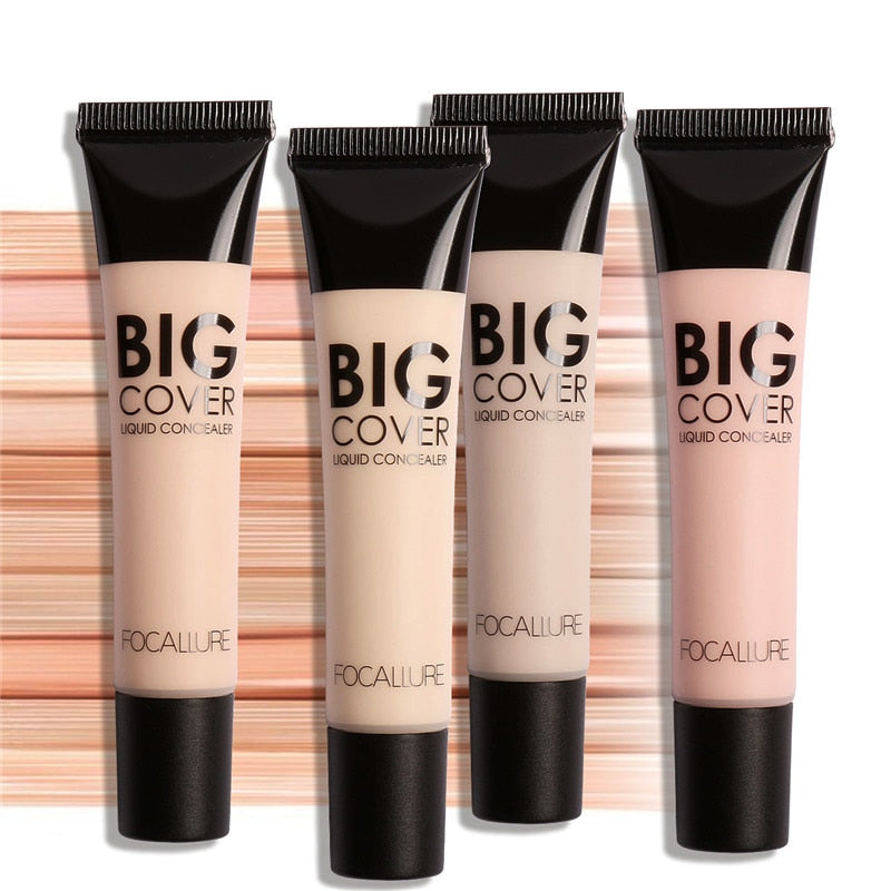 New Makeup 2017 Mineral Concealer Face Contouring Makeup Waterproof Whitening Big Cover Focallure Brand Face Liquid Concealer