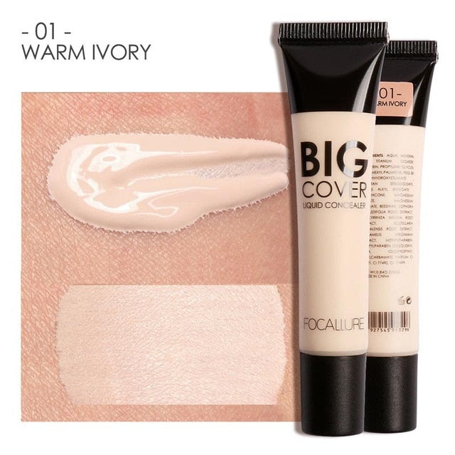 New Makeup 2017 Mineral Concealer Face Contouring Makeup Waterproof Whitening Big Cover Focallure Brand Face Liquid Concealer