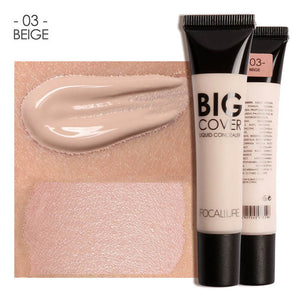 New Makeup Mineral Concealer Face Contouring Makeup Waterproof Whitening Big Cover Focallure Brand Face Liquid Concealer