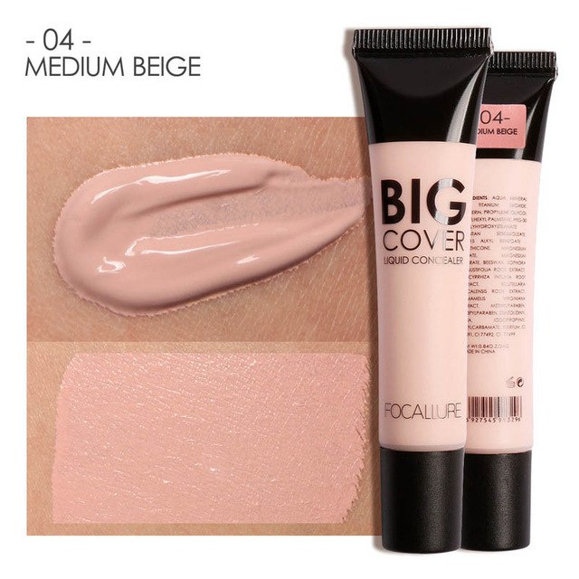 New Makeup 2017 Mineral Concealer Face Contouring Makeup Waterproof Whitening Big Cover Focallure Brand Face Liquid Concealer