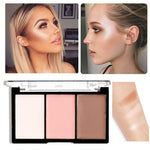 Professional Color Corrector Face Brighten Highlighter Palette Minerals Cream Bronzer Highlighters Contouring Makeup Palette