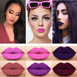 New Makeup 2017 Matte Liquid Lipstick Long Lasting Waterproof Pigment Black Purple Velvet Sexy Lip Matte Wine Tint Cosmtiecs