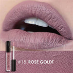 New Makeup 2017 Metallic Lip Color Cosmetics Waterproof Lip Gloss Gold Shimmer Matte Liquid Focallure Metallic Lipstick Lot