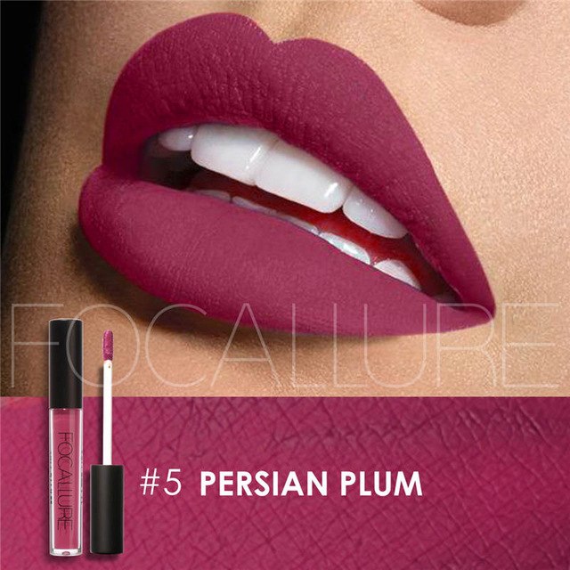 New Makeup 2017 Metallic Lip Color Cosmetics Waterproof Lip Gloss Gold Shimmer Matte Liquid Focallure Metallic Lipstick Lot