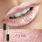 New Makeup 2017 Metallic Lip Color Cosmetics Waterproof Lip Gloss Gold Shimmer Matte Liquid Focallure Metallic Lipstick Lot