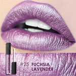 New Makeup 2017 Metallic Lip Color Cosmetics Waterproof Lip Gloss Gold Shimmer Matte Liquid Focallure Metallic Lipstick Lot