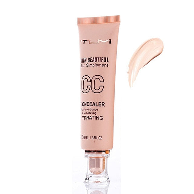 New Fashion 2017 TLM Brand CC Cream Cosmetics Waterproof Full Cover Pores Concealer Face Whitening CC Brand Makeup Cream