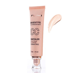 New Fashion 2017 TLM Brand CC Cream Cosmetics Waterproof Full Cover Pores Concealer Face Whitening CC Brand Makeup Cream