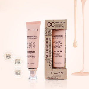 New Fashion 2017 TLM Brand CC Cream Cosmetics Waterproof Full Cover Pores Concealer Face Whitening CC Brand Makeup Cream
