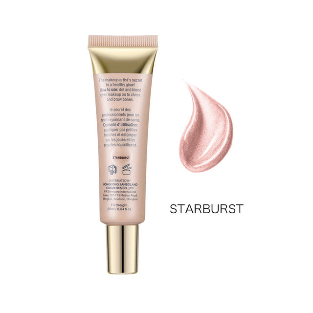 New Contour Highlighters Brand Cosmetics Waterproof White Shimmer Glow Brighten Face Liquid Highlighter o.two.o Makeup
