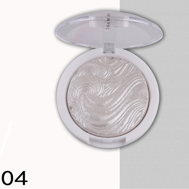 New Miss Rose Highlighter Make Up Palette Waterproof White Gold Shimmer Glow Brightening Powder Highlighters Makeup Kits