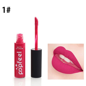 Brand Makeup Waterproof batom Tint Lip Gloss Red Brown Nude Long Lasting Hot Popfeel Brand Liquid Matte Makeup Lipstick