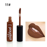 Brand Makeup Waterproof batom Tint Lip Gloss Red Brown Nude Long Lasting Hot Popfeel Brand Liquid Matte Makeup Lipstick