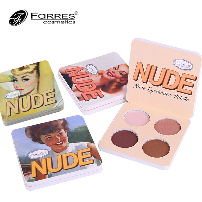 Hot Makeup Pro 4 Color Eyeshadow Brand Cosmetic Long Lasting Mineral Powder Pigmented Nude Eyeshadow Matte Palette