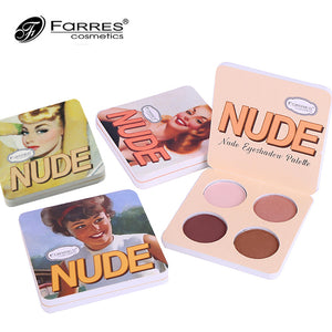 Hot Makeup Pro 4 Color Eyeshadow Brand Cosmetic Long Lasting Mineral Powder Pigmented Nude Eyeshadow Matte Palette