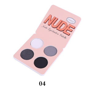 Hot Makeup Pro 4 Color Eyeshadow Brand Cosmetic Long Lasting Mineral Powder Pigmented Nude Eyeshadow Matte Palette