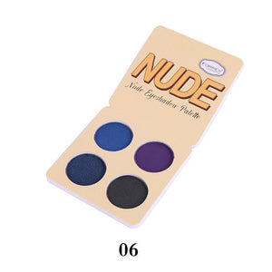 Hot Makeup Pro 4 Color Eyeshadow Brand Cosmetic Long Lasting Mineral Powder Pigmented Nude Eyeshadow Matte Palette