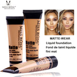 Professional maquiagem base Long Lasting Concealer Waterproof Whitening Miss Brand Face Base Liquid Foundation Makup