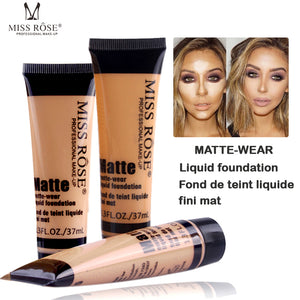 Professional maquiagem base Long Lasting Concealer Waterproof Whitening Miss Brand Face Base Liquid Foundation Makup
