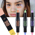 QIC Brand Double-ended Color Concealer Stick Long Lasting Face Brighten Color Correcting Concealer Contour Makeup