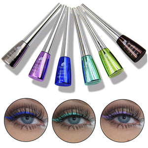 New Brand Colorful Eye Liner Cosmetics Waterproof Long Lasting Pigment Blue Silver Liquid Make Up Color Eyeliner