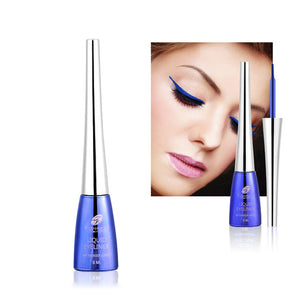 New Brand Colorful Eye Liner Cosmetics Waterproof Long Lasting Pigment Blue Silver Liquid Make Up Color Eyeliner
