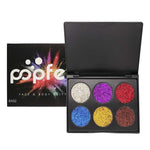 New Brand Shining Eyes Shadow Makeup Palette Waterproof Pigment Shimmer Gold Silver Black Glitter Popfeel Eyeshadow