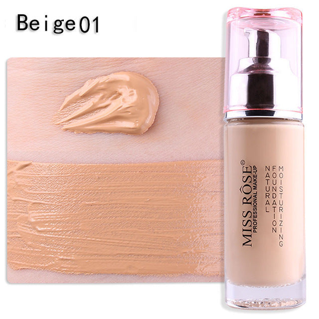 Professional Bases Make Up Liquid Foundation Long Lasting Brighten Dark Skin Contour Face Foundation MISS ROSE Makeup Cream