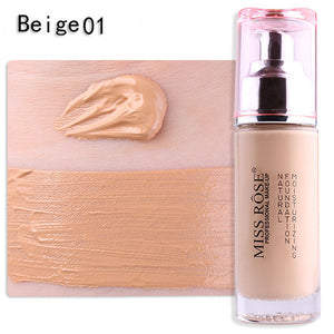 Professional Bases Make Up Liquid Foundation Long Lasting Brighten Dark Skin Contour Face Foundation MISS ROSE Makeup Cream