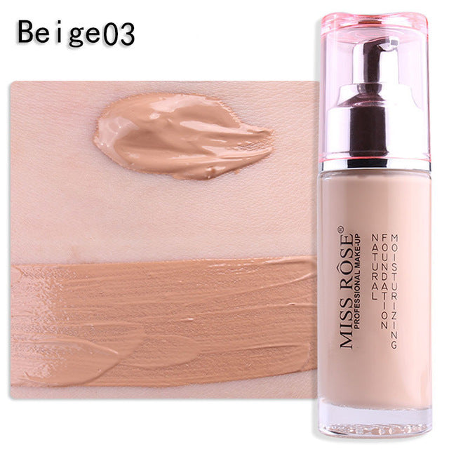 Professional Bases Make Up Liquid Foundation Long Lasting Brighten Dark Skin Contour Face Foundation MISS ROSE Makeup Cream