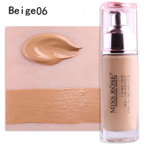 Professional Bases Make Up Liquid Foundation Long Lasting Brighten Dark Skin Contour Face Foundation MISS ROSE Makeup Cream