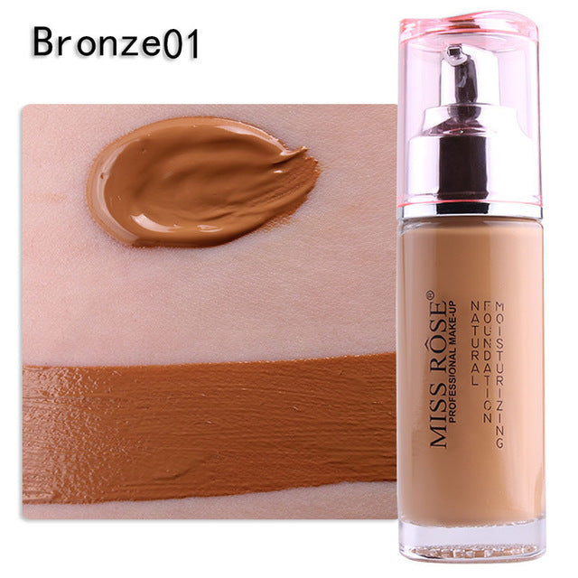 Professional Bases Make Up Liquid Foundation Long Lasting Brighten Dark Skin Contour Face Foundation MISS ROSE Makeup Cream