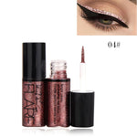 Professional New Shiny Eye Liners Cosmetics for Women Pigment Silver Rose Gold Color Liquid Glitter Eyeliner Cheap Makeup