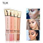 TLM Brand Dark Skin Shiny Highlight Cosmetics Waterproof Pigment Nude Gold Shimmer Face Contour Brighten Liquid Highlighters