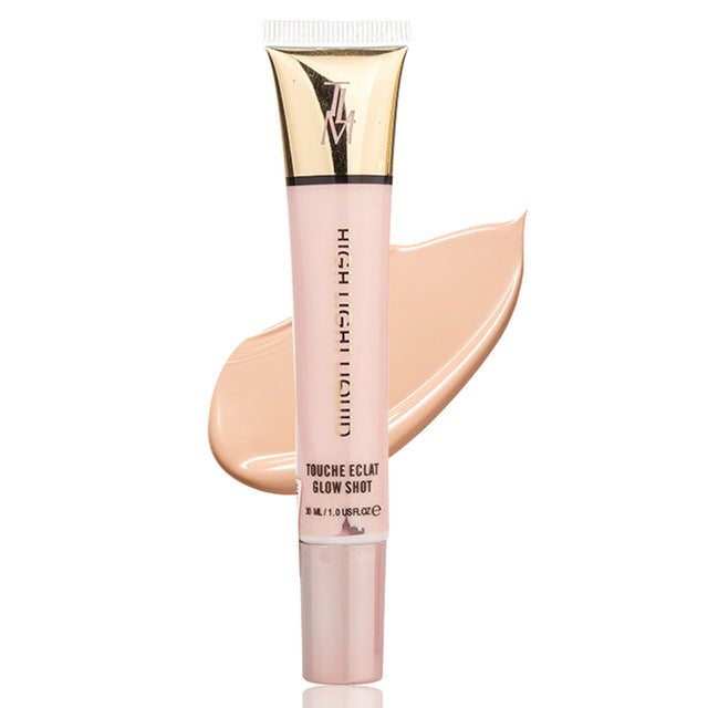TLM Brand Dark Skin Shiny Highlight Cosmetics Waterproof Pigment Nude Gold Shimmer Face Contour Brighten Liquid Highlighters
