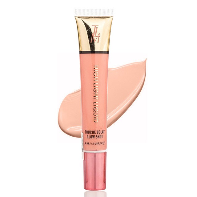 TLM Brand Dark Skin Shiny Highlight Cosmetics Waterproof Pigment Nude Gold Shimmer Face Contour Brighten Liquid Highlighters