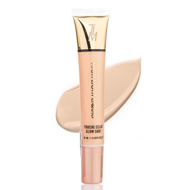 TLM Brand Dark Skin Shiny Highlight Cosmetics Waterproof Pigment Nude Gold Shimmer Face Contour Brighten Liquid Highlighters