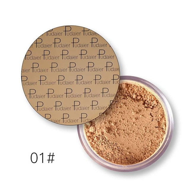 2018 New pudaier Brand Oil Control Powder Makeup Long Lasting Bronzer Matte Mineral Dark Skin Contour Loose Face Powder