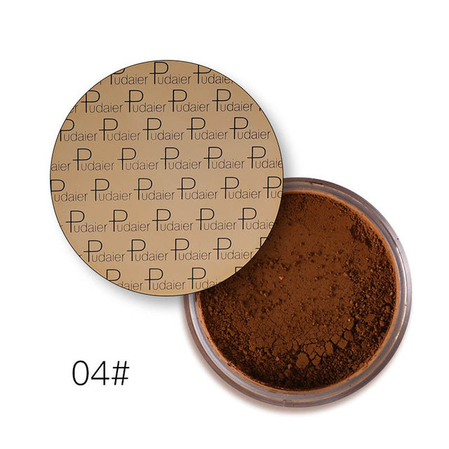 2018 New pudaier Brand Oil Control Powder Makeup Long Lasting Bronzer Matte Mineral Dark Skin Contour Loose Face Powder
