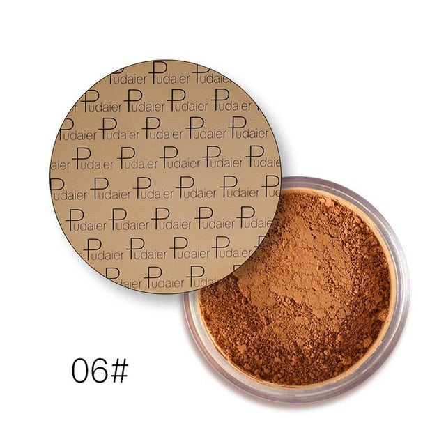 2018 New pudaier Brand Oil Control Powder Makeup Long Lasting Bronzer Matte Mineral Dark Skin Contour Loose Face Powder