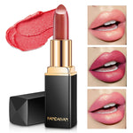 HANDAIYAN Brand New 2018 Lip Color Cosmetics for Women Long Lasting Waterproof Pigment Gold Red Nude Lipstick Shimmer Makeup