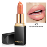 HANDAIYAN Brand New 2018 Lip Color Cosmetics for Women Long Lasting Waterproof Pigment Gold Red Nude Lipstick Shimmer Makeup