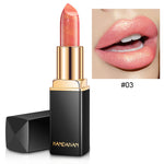 HANDAIYAN Brand New 2018 Lip Color Cosmetics for Women Long Lasting Waterproof Pigment Gold Red Nude Lipstick Shimmer Makeup