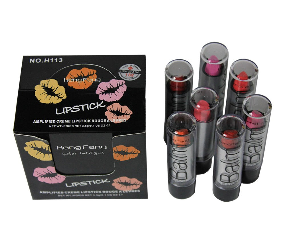 2018 New Fashion Lip stick Makeup Waterproof Long Lasting Pigments Sexy Red Baby Pink Black Lot Lipstick Girls Cheap Makeup