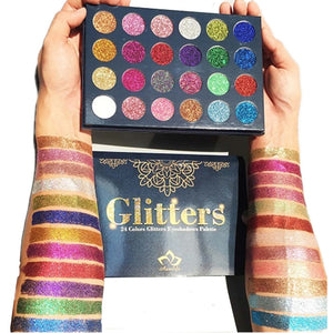 Glitter Eyeshadow Palette 24 Colors Diamond